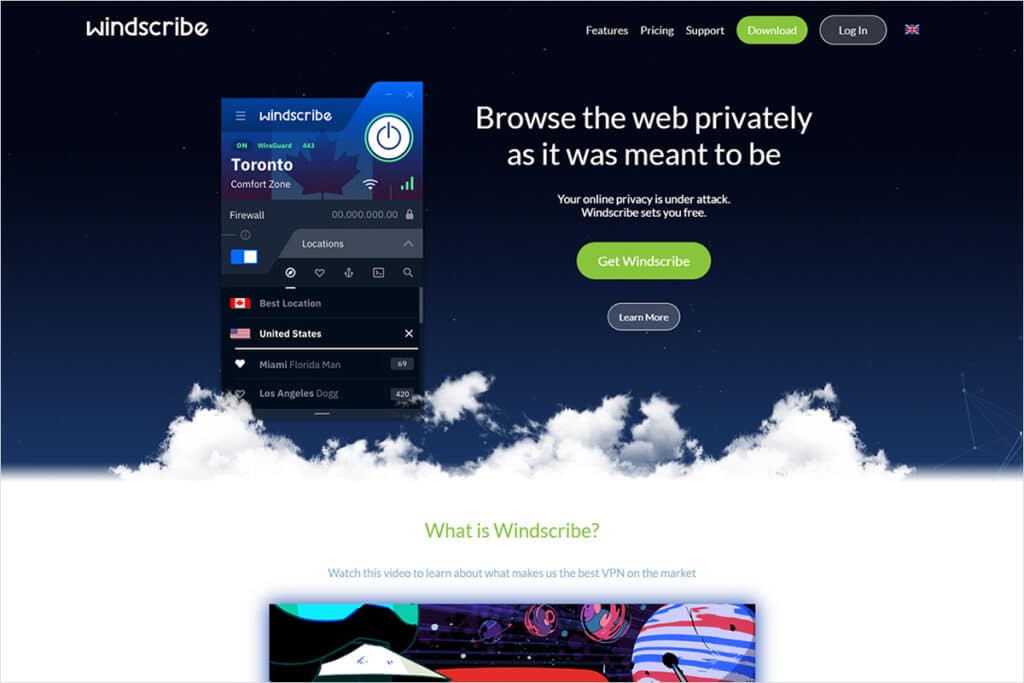 Windscribe Official Website