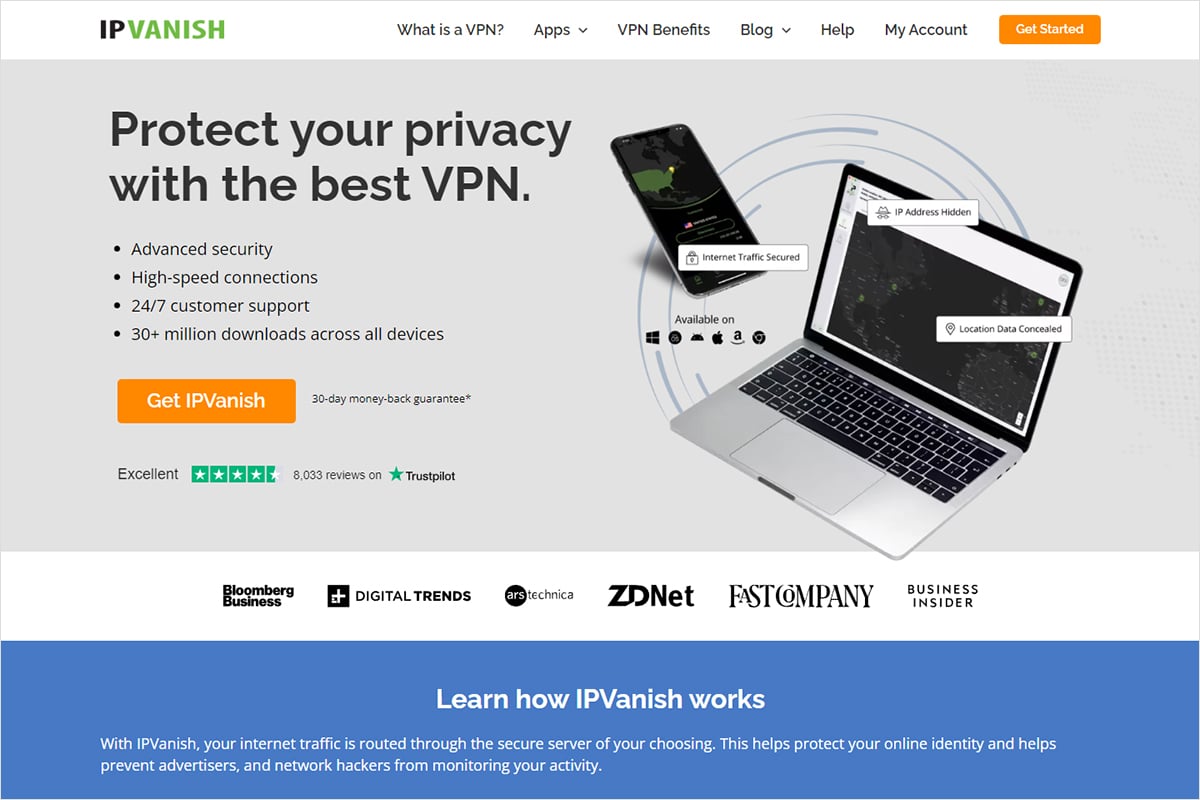IPVanish VPN Official Website