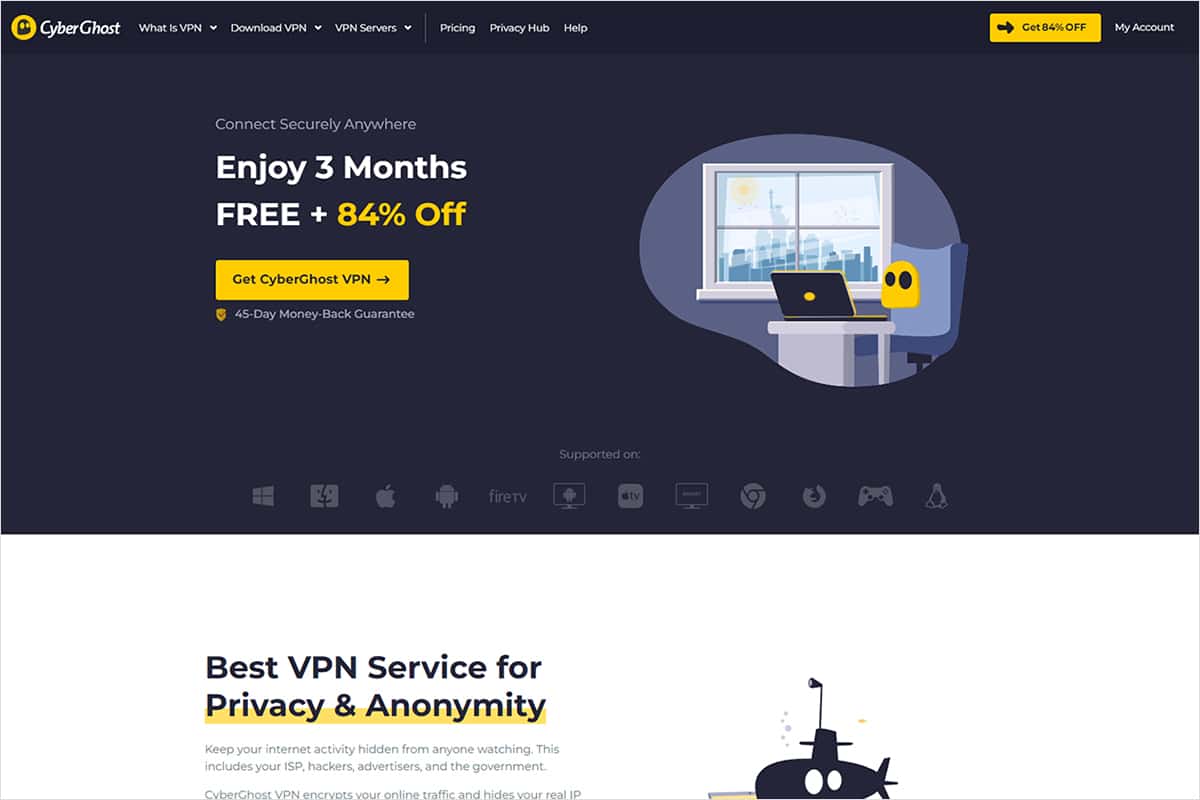 CyberGhost VPN Official Website