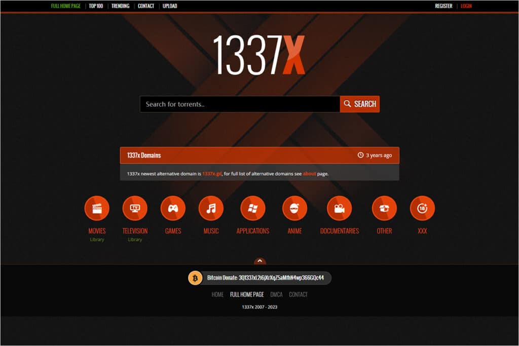 1337X Website