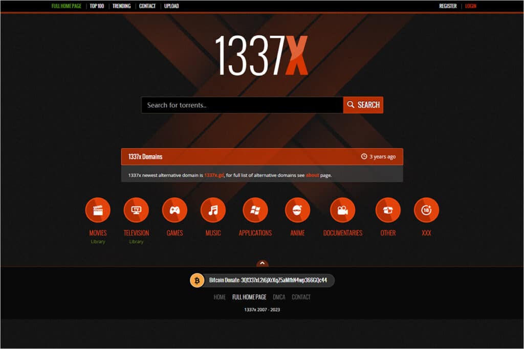 1337X Website