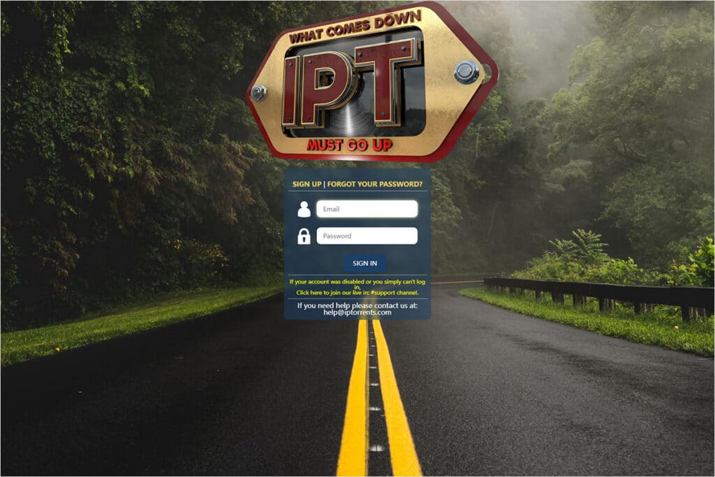 IPTorrents Website