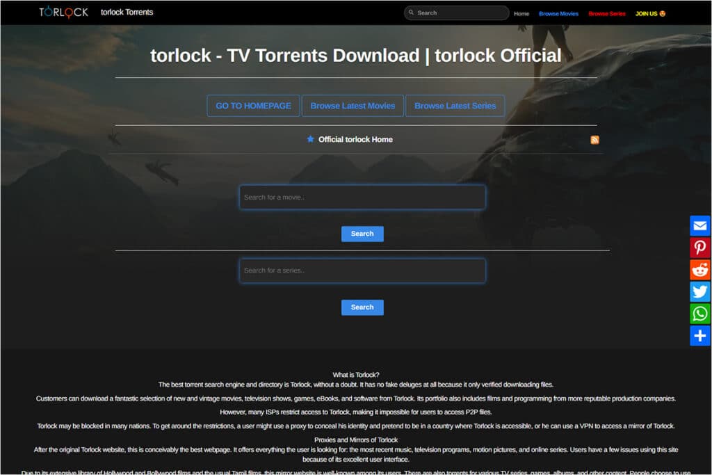 Torlock Website